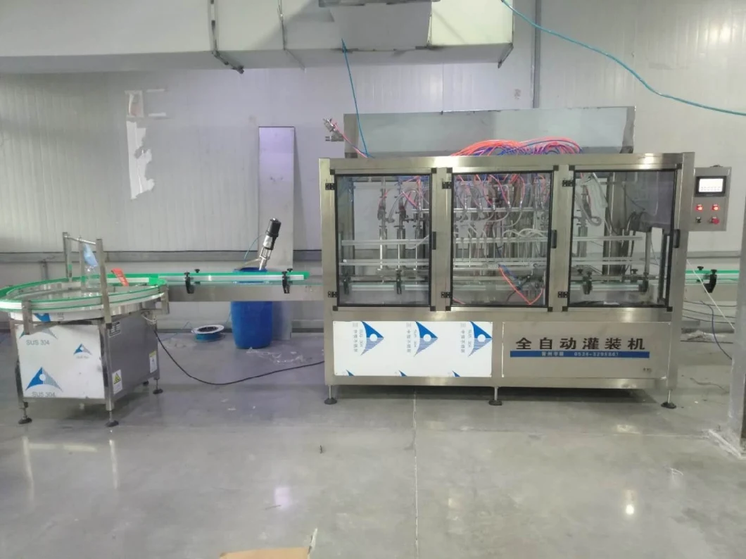 Linear Automatic High Viscosity Bottle Liquid Piston Filling Bottling Machine for Oil, Syrup, Honey, Jam, Sauce, Paste