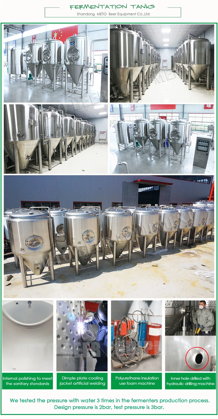 1000L Stainless Steel Beer Brew Tank Fermentation Equipment